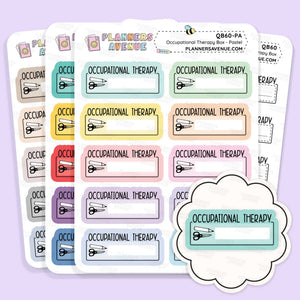 Occupational Therapy Script Box Stickers