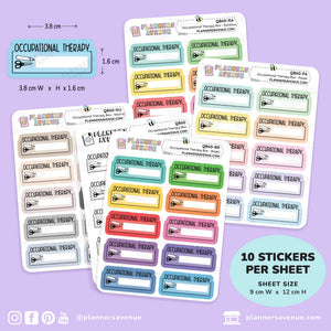 Occupational Therapy Script Box Stickers