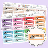 Swimming Lessons Fees Due Quarter Box Stickers