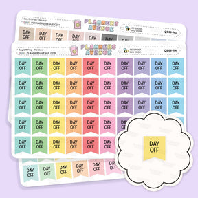 Day Off Flay Planner Stickers