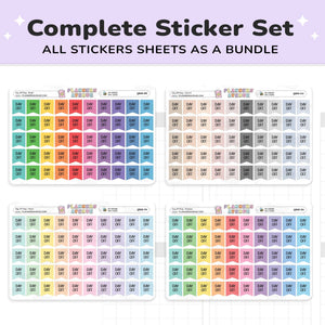 Day Off Flag Planner Stickers