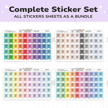 Day Off Flag Planner Stickers