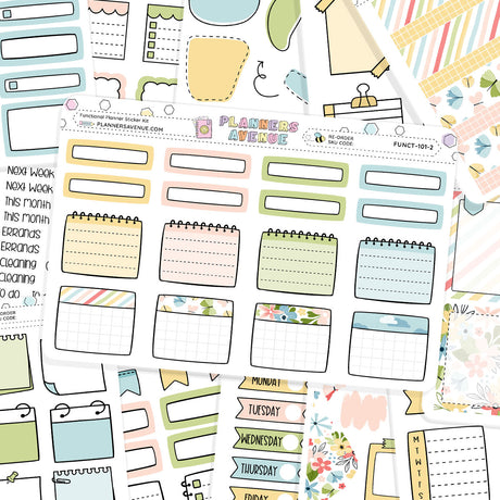 Refresh Functional Planner Stickers Monthly Bundle