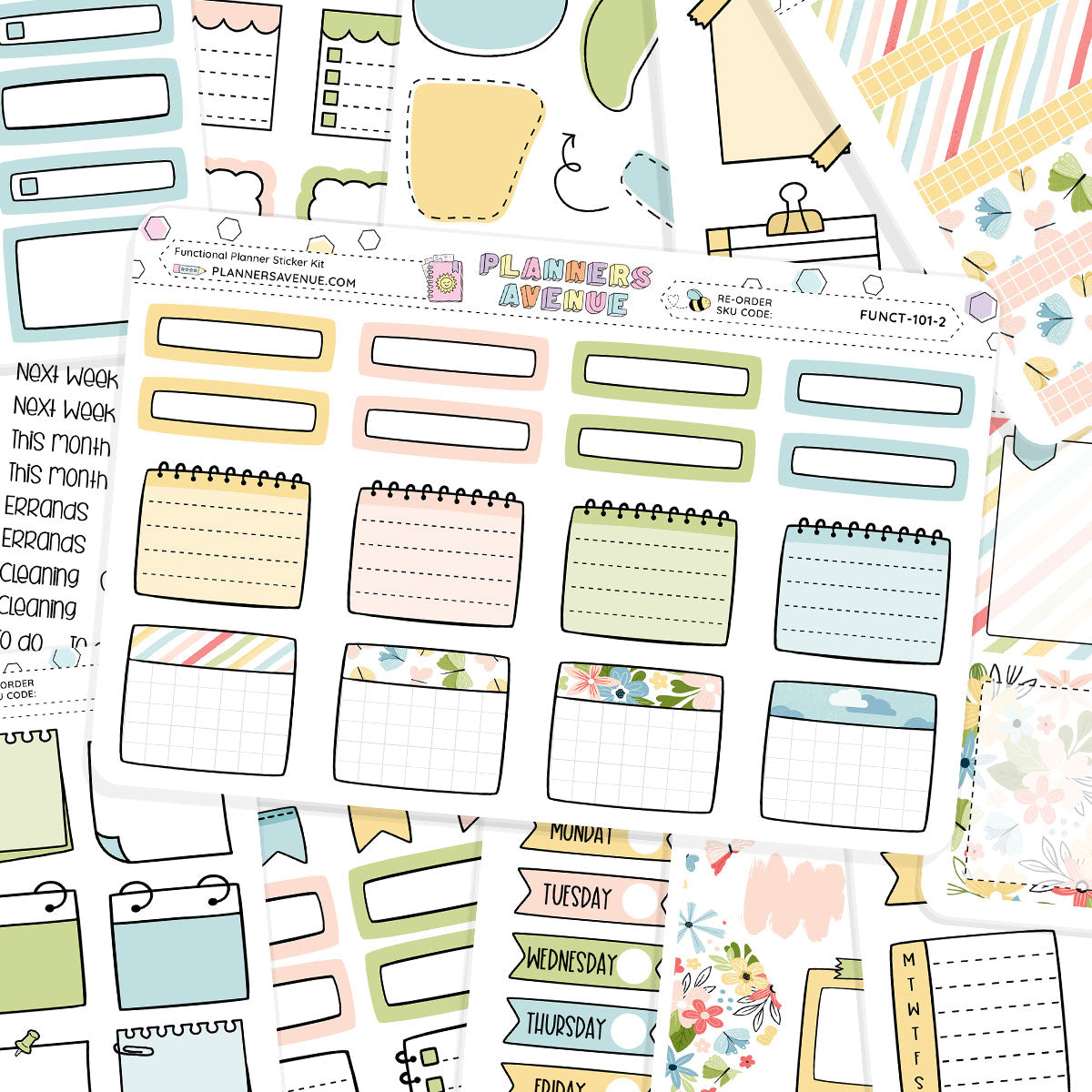 Refresh Functional Planner Stickers Monthly Bundle