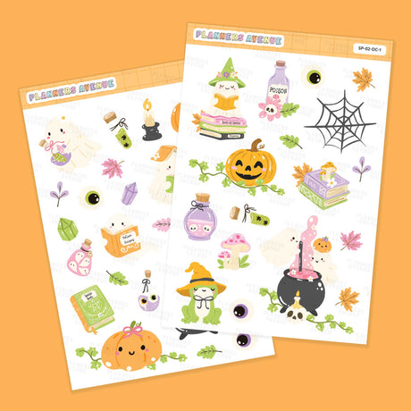 Halloween Ghost Potions Decorative Sticker Sheets