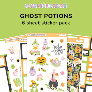 Halloween Ghost Potions Sticker Pack