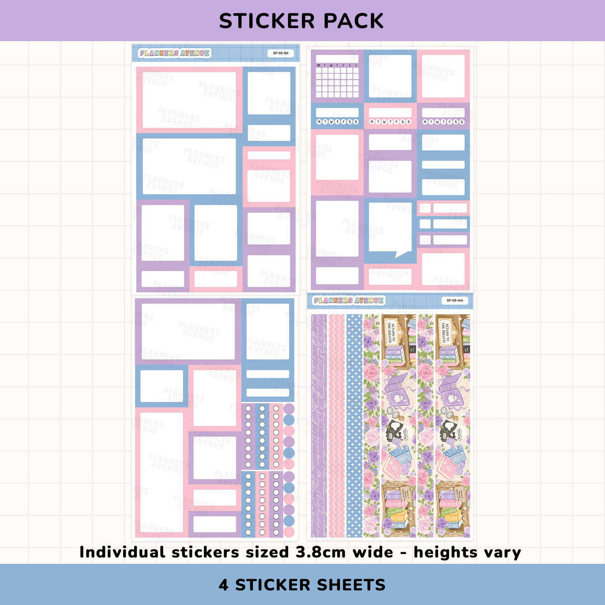 Haunted Library Planner Box Stickers