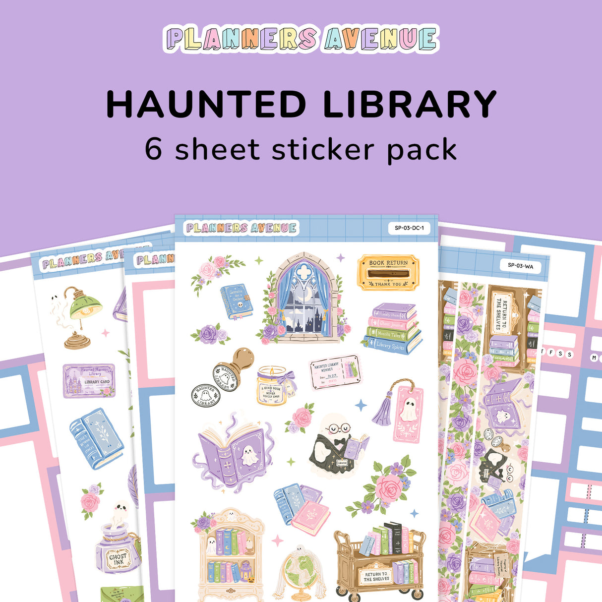 Haunted Library Sticker Pack