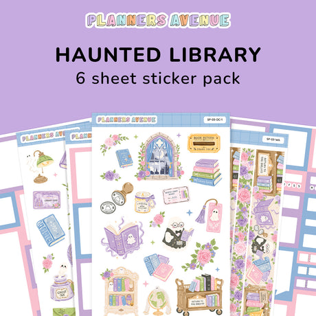 Haunted Library Sticker Pack