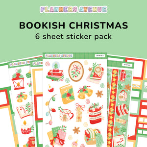 Bookish Christmas Sticker Pack