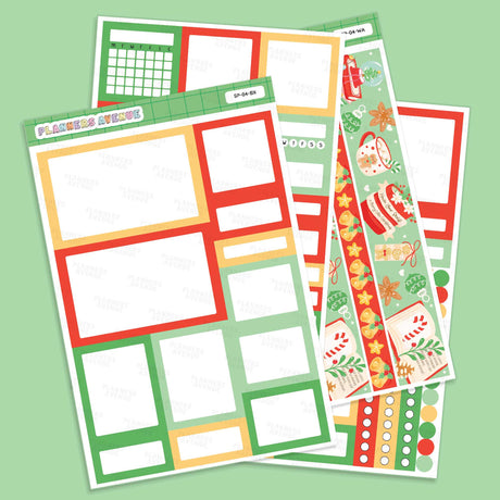 Bookish Christmas Planner Box Stickers