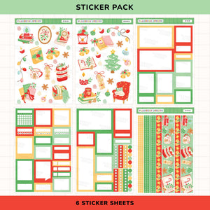 Bookish Christmas Sticker Pack