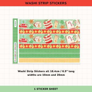 Bookish Christmas Washi Stickers