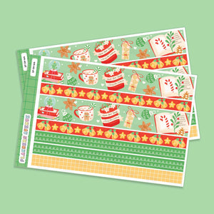 Bookish Christmas Washi Stickers
