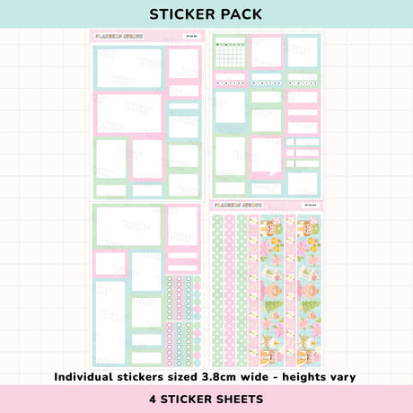 Pastel Xmas Planner Box Stickers