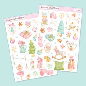 Pastel Xmas Decorative Stickers