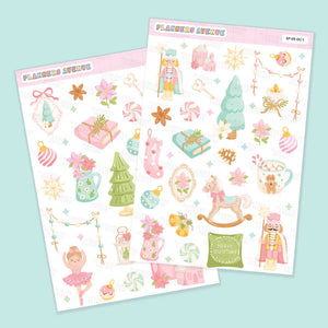 Pastel Xmas Decorative Stickers
