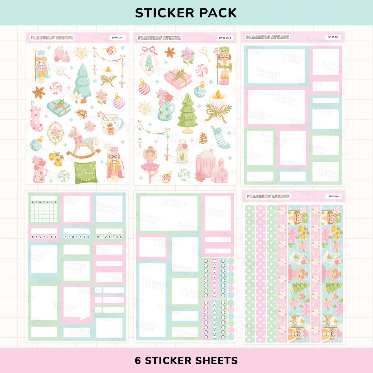 Pastel Xmas Sticker Pack