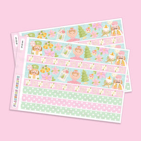 Pastel Xmas Washi Strip Stickers