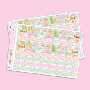 Pastel Xmas Washi Strip Stickers