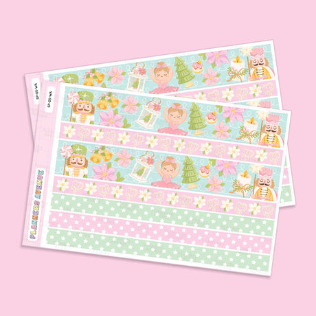 Pastel Xmas Washi Strip Stickers