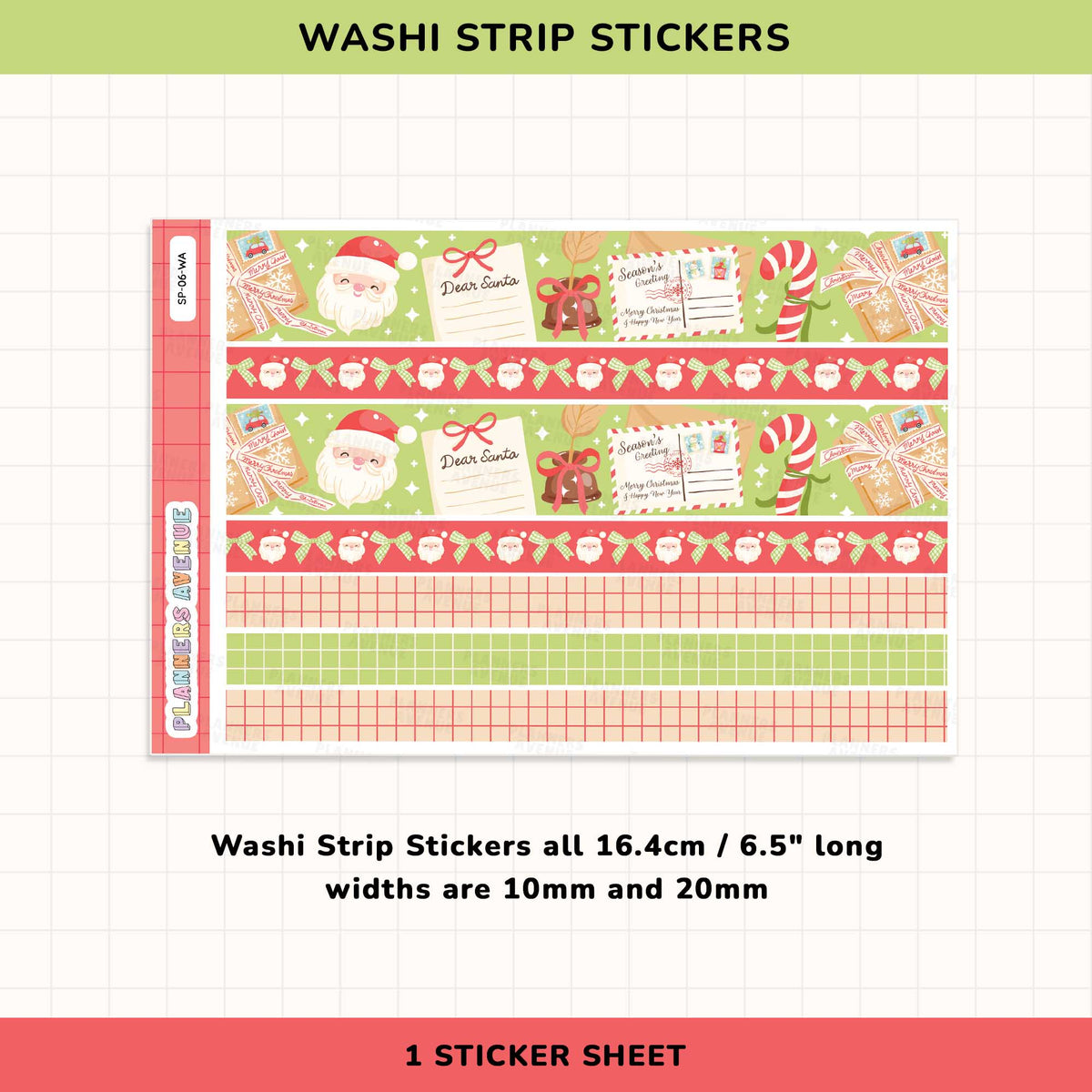 Xmas Mail Washi Stickers