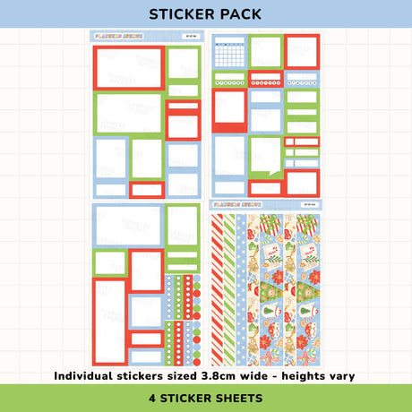 Cozy Xmas Planner Box Stickers