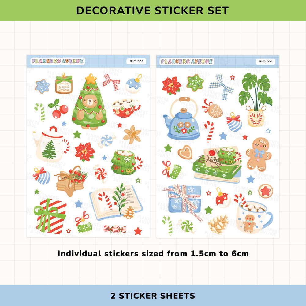 Cozy Xmas Decorative Stickers