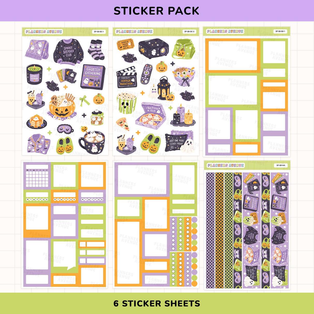 Halloween Sleepover Sticker Pack