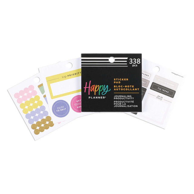 Happy Planner Journaling Productivity Tiny Sticker Pad