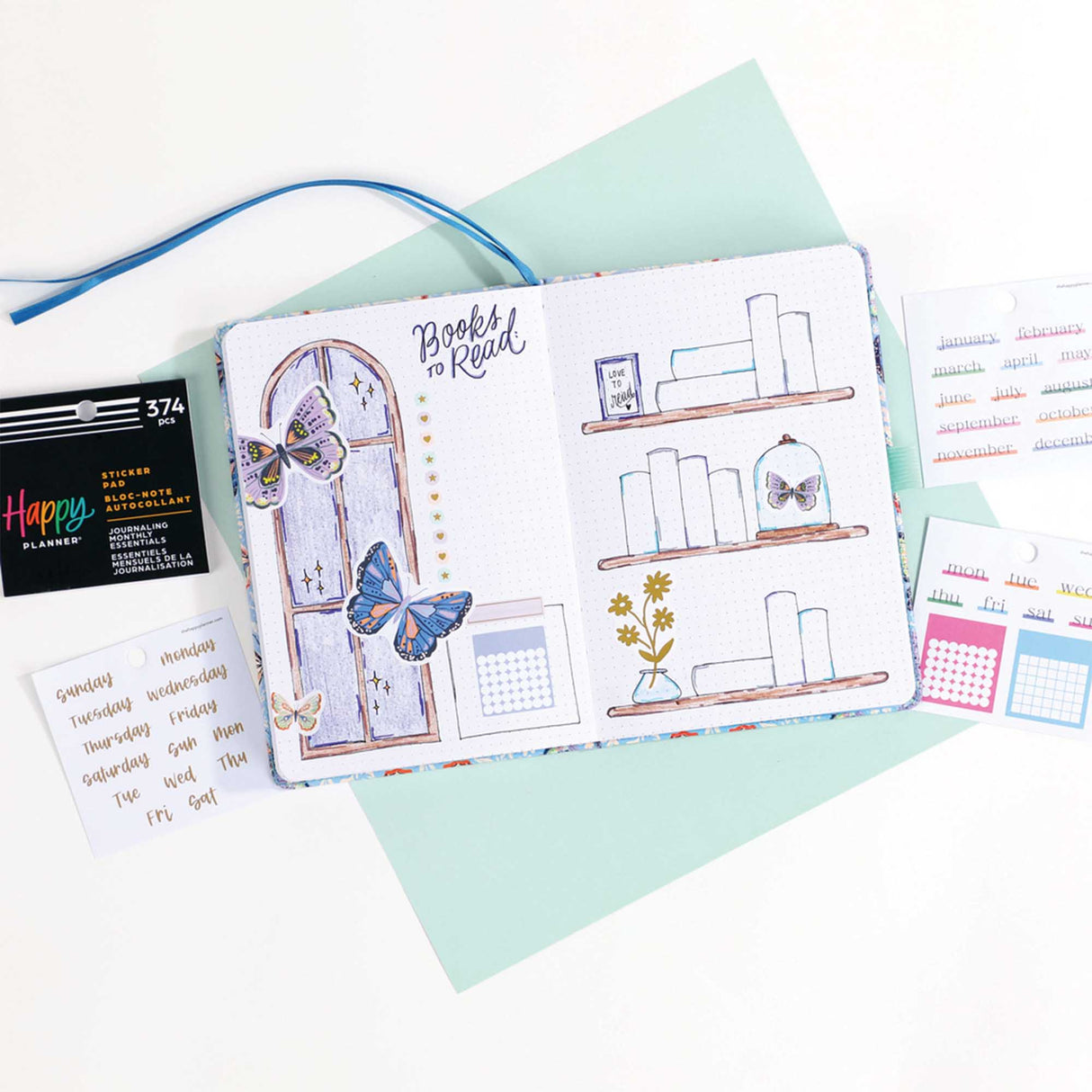 Happy Planner Journaling Monthly Essentials Tiny Sticker Pad