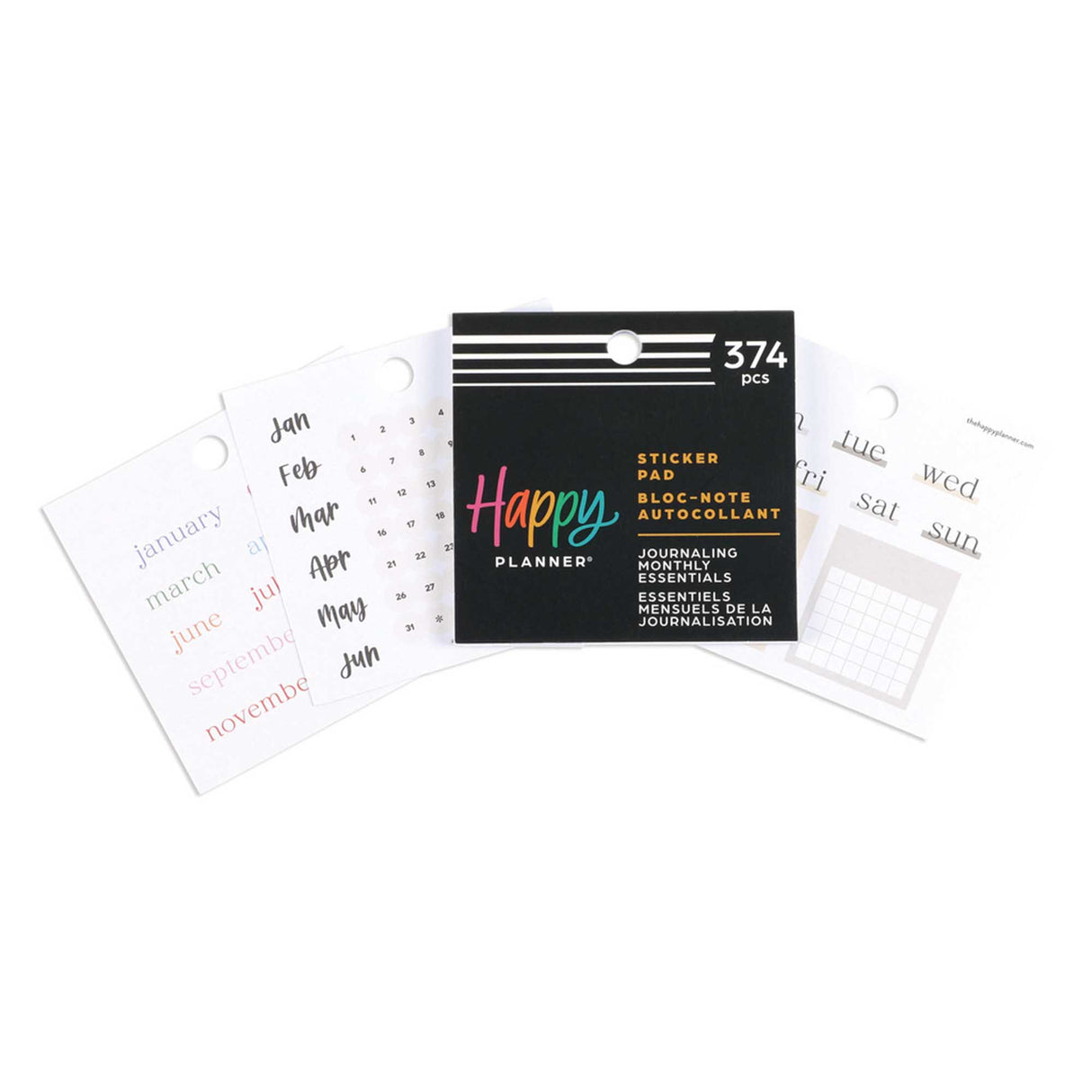 Happy Planner Journaling Monthly Essentials Tiny Sticker Pad