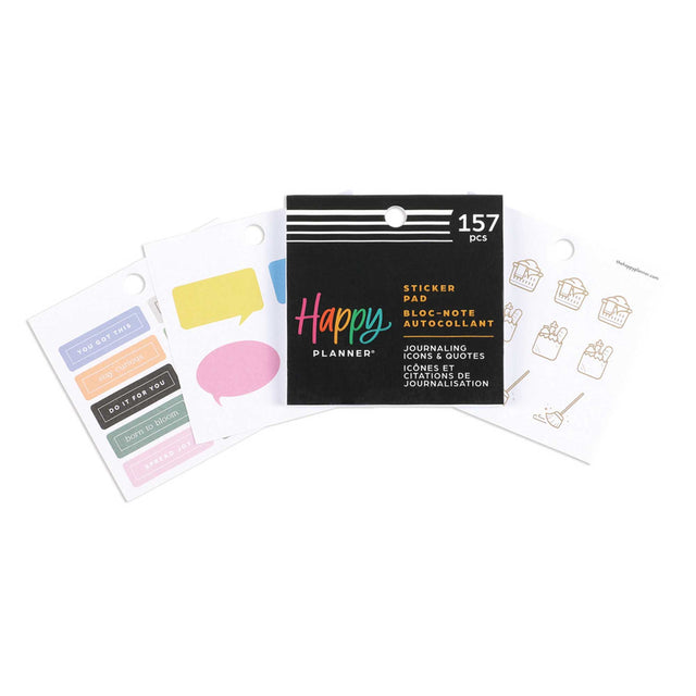 Happy Planner Journaling Icons & Quotes Tiny Sticker Pad