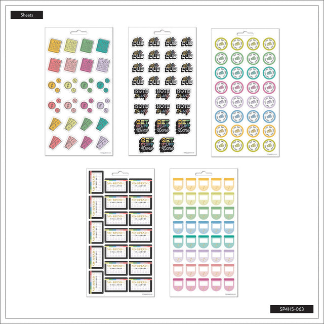 Happy Planner Bright Budget Sticker Sheets