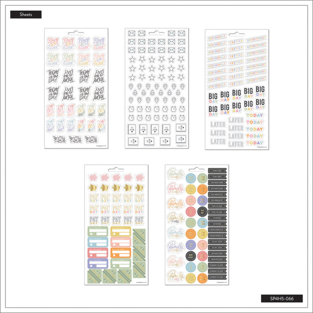 Happy Planner Planning Essentials Sticker Sheets