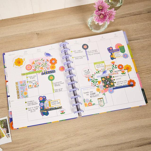 Happy Planner Bloom & Glow Big 18-Month Dated 2025-2026 - Vertical