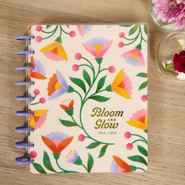 Happy Planner Bloom & Glow Classic 18-Month Dated 2025-2026 - Checklist