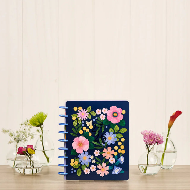 *IMPERFECT* Happy Planner Midnight Meadow Classic 18-Month Dated 2025-2026 - Vertical