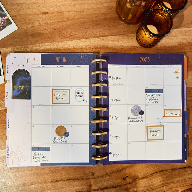 Happy Planner Starcrossed Classic 18-Month Dated 2025-2026 - Vertical