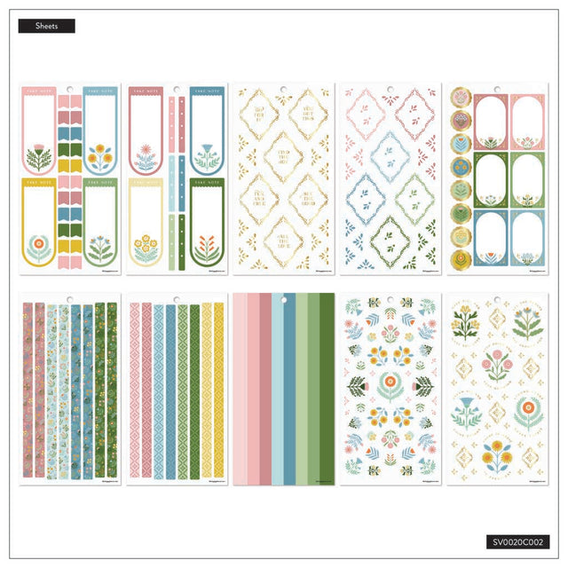 Happy Planner Cottage Charm Classic Sticker Book - Value Pack