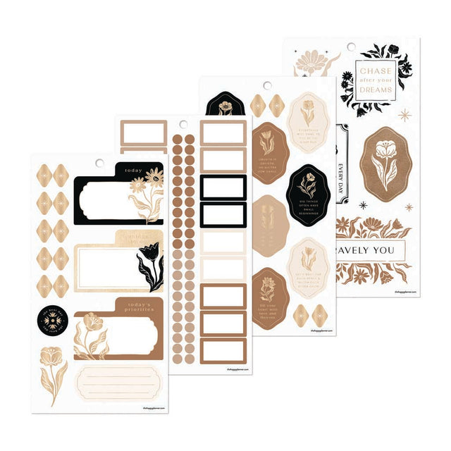 Happy Planner Krafted Florals Classic Sticker Book - Value Pack