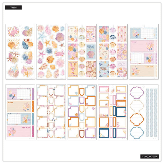 Happy Planner Shell Yeah Classic Sticker Book - Value Pack