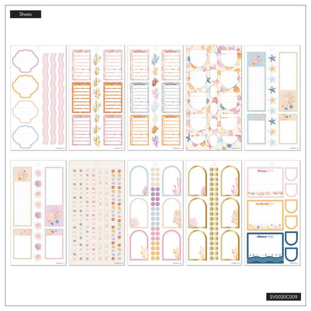 Happy Planner Shell Yeah Classic Sticker Book - Value Pack