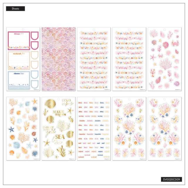 Happy Planner Shell Yeah Classic Sticker Book - Value Pack