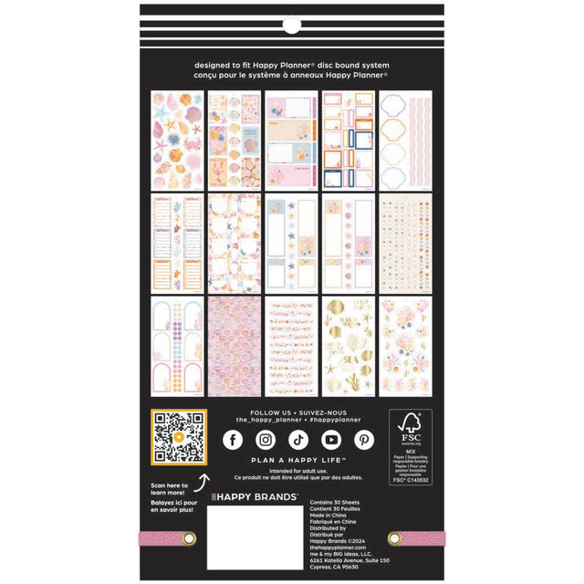 Happy Planner Shell Yeah Classic Sticker Book - Value Pack