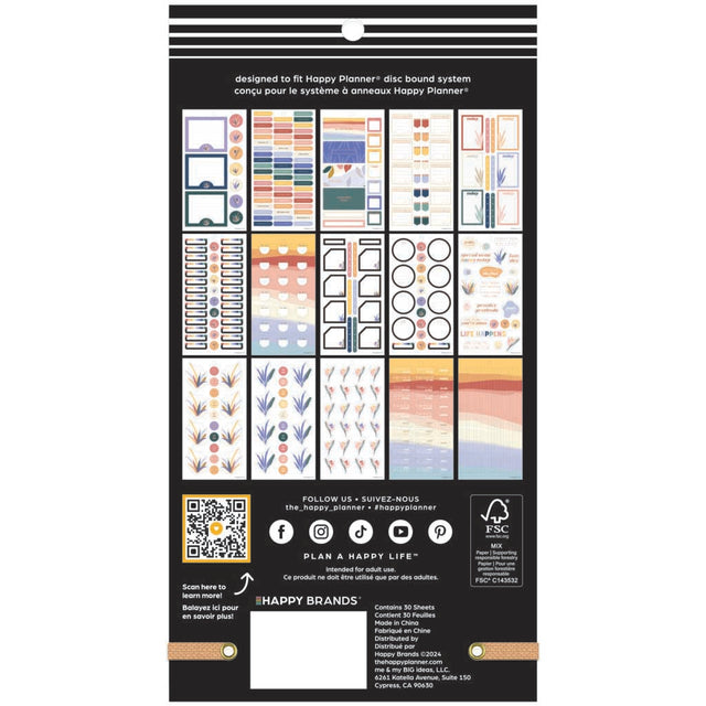 Happy Planner Serene Shapes Classic Sticker Book - Value Pack