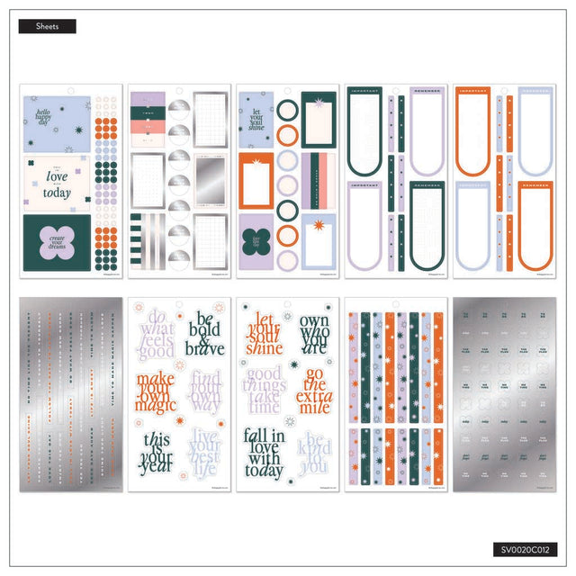 Happy Planner Soft Pop Classic Sticker Book - Value Pack