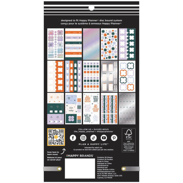 Happy Planner Soft Pop Classic Sticker Book - Value Pack