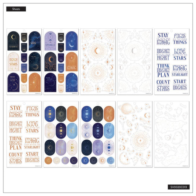 Happy Planner Starcrossed Classic Sticker Book - Value Pack