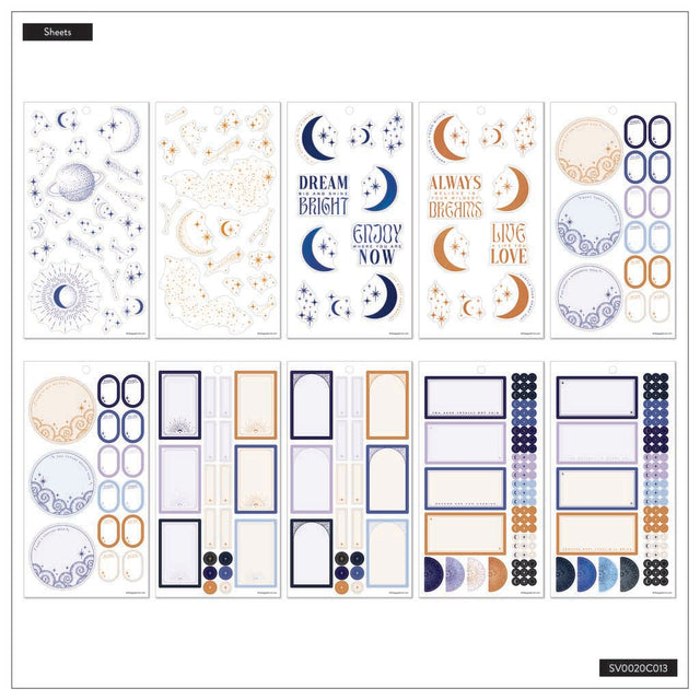 Happy Planner Starcrossed Classic Sticker Book - Value Pack